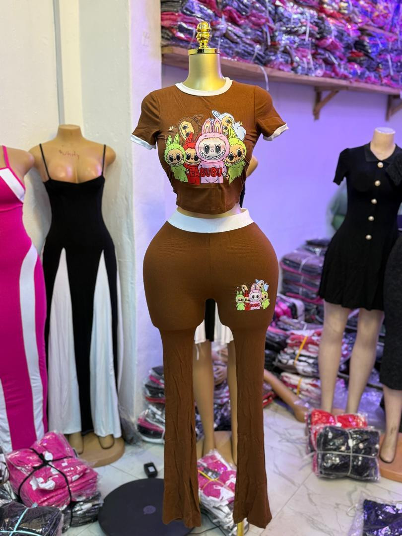 Labubu Ribbed Two-Piece Set