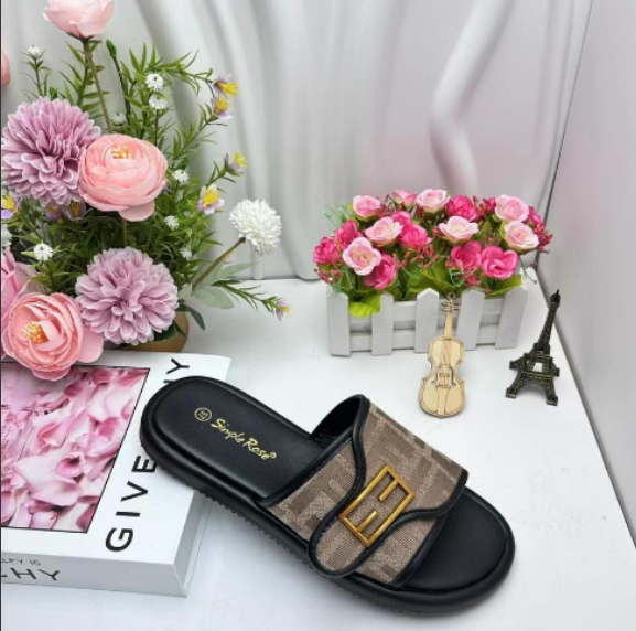 Fendi Inspired Slides