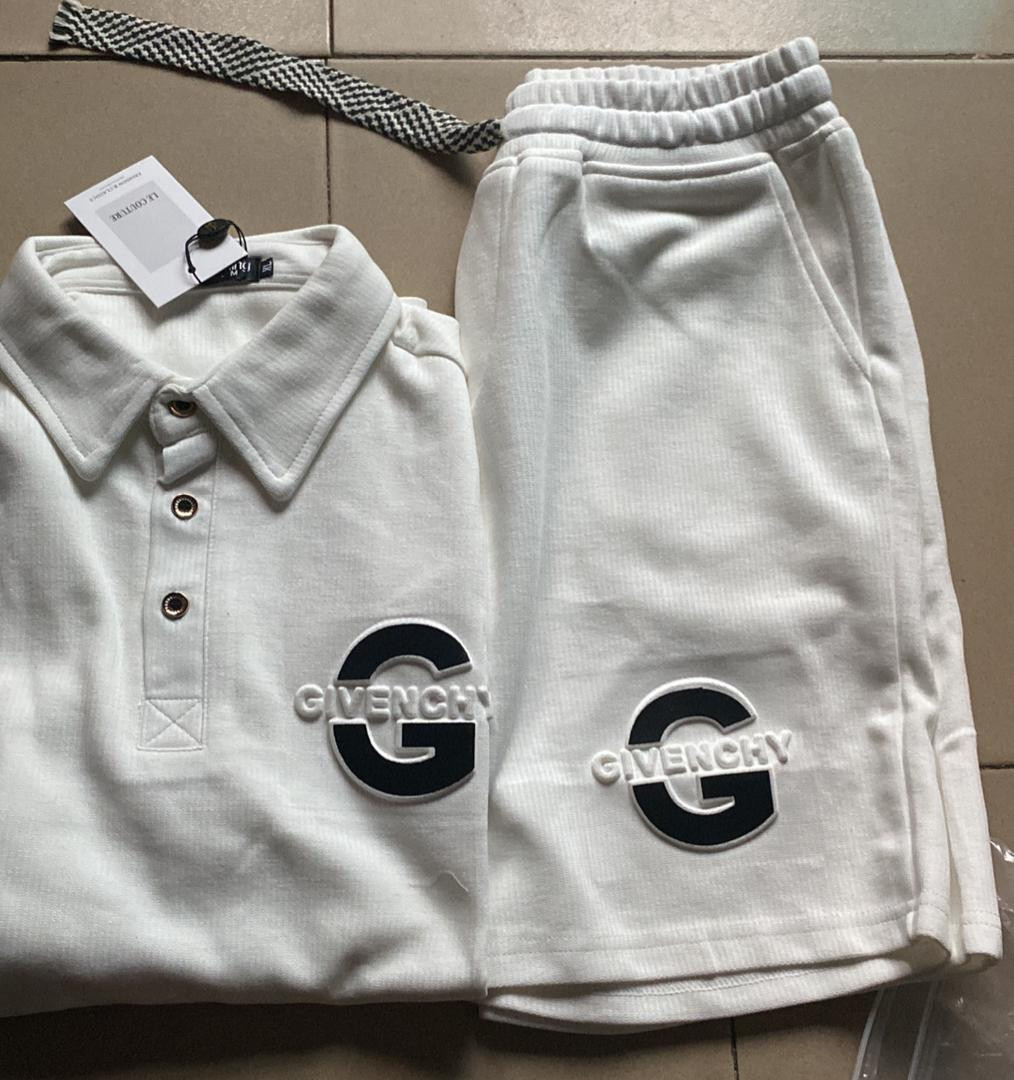 Ash Grey Polo & Joggers Set (100% Cotton)