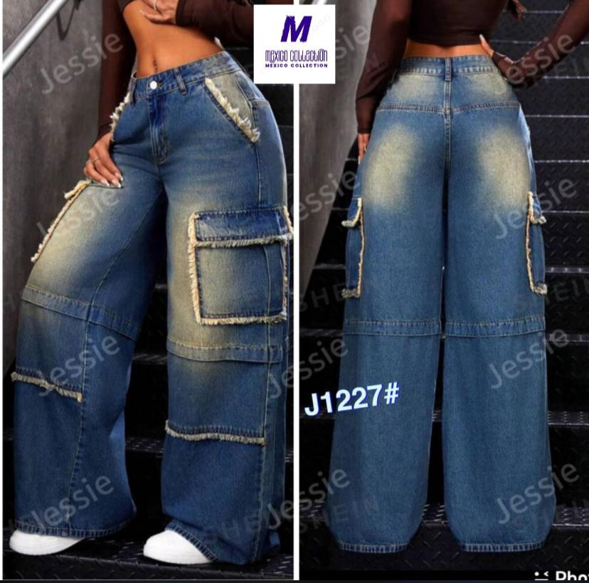 Classic Blue Baggy Jeans for Women