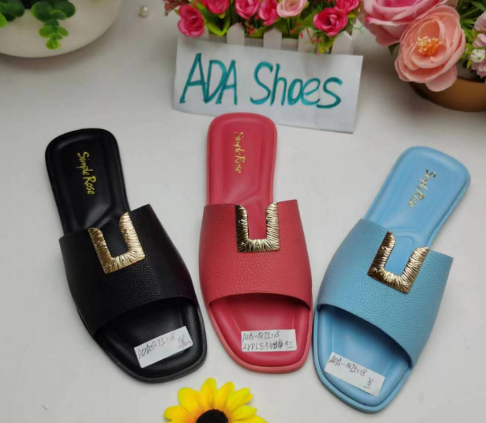 Stylish Square-Toe Slides