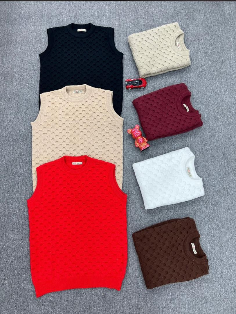 Sleeveless Knit Sweaters